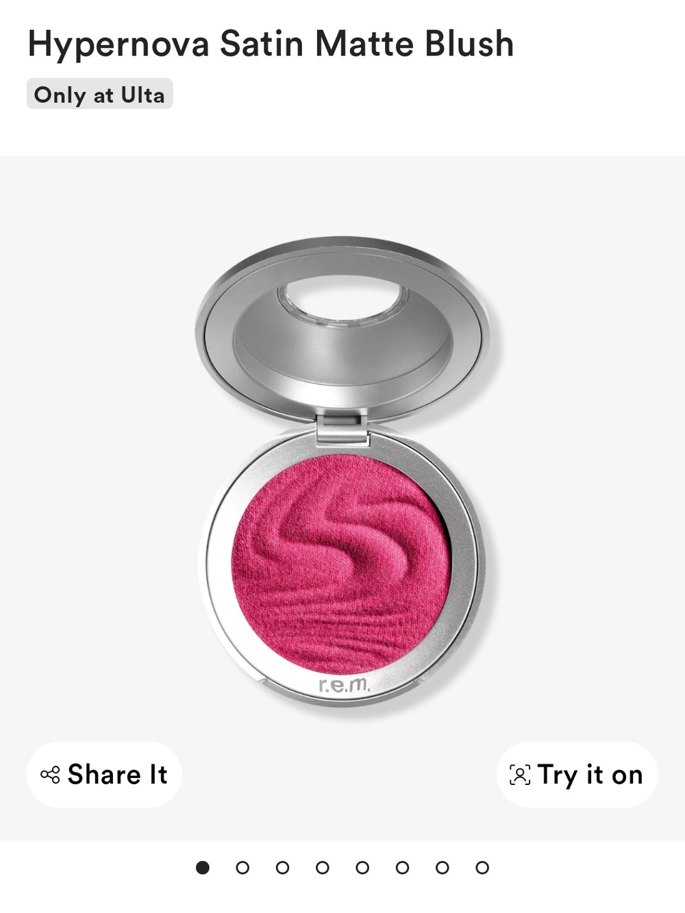 REM beauty Strawberry Nebula Satin Matte Blush